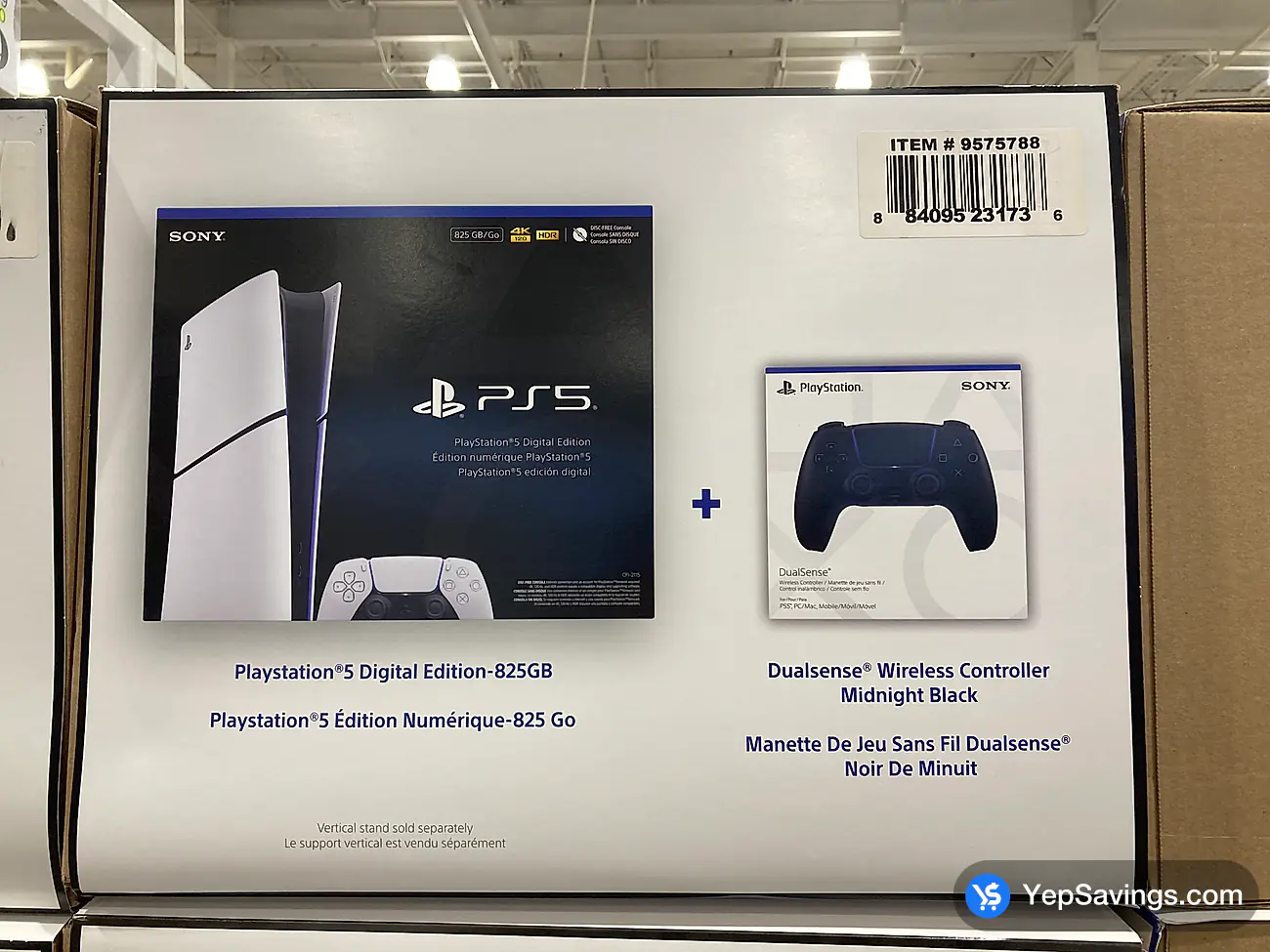 COSTCO PLAYSTATION 5 DIGITAL CONSOLE BUNDLE WITH EXTRA CONTROLLER (ITM ...