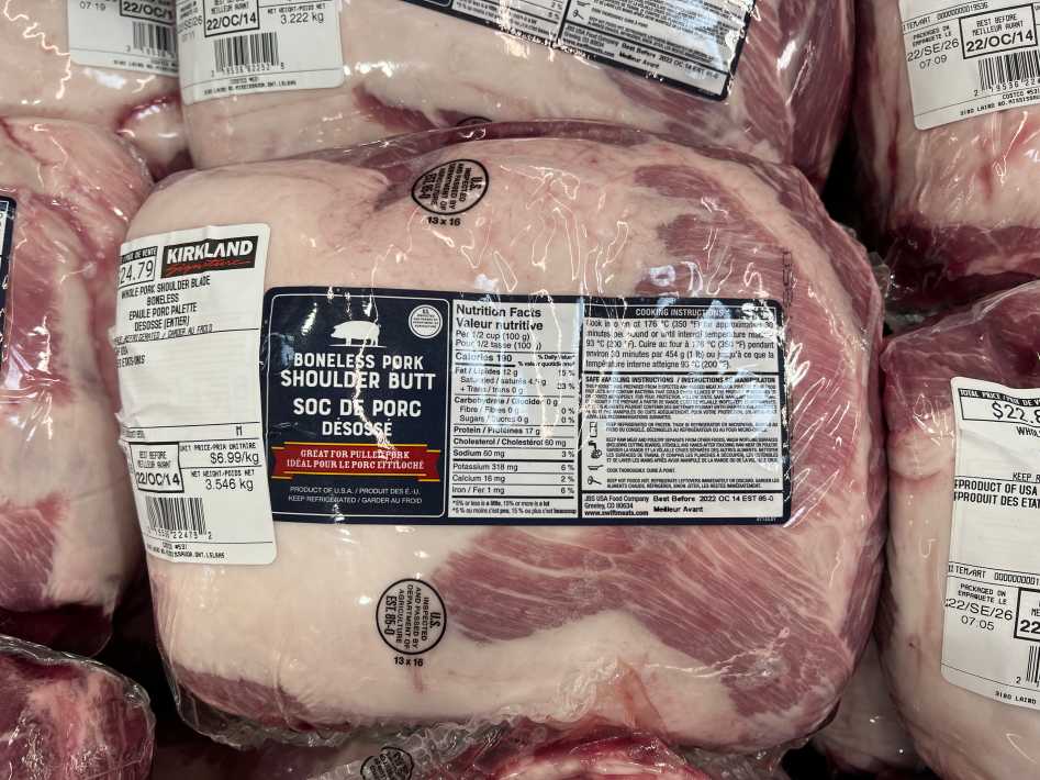 WHOLE PORK SHOULDER BLADE BONELESS