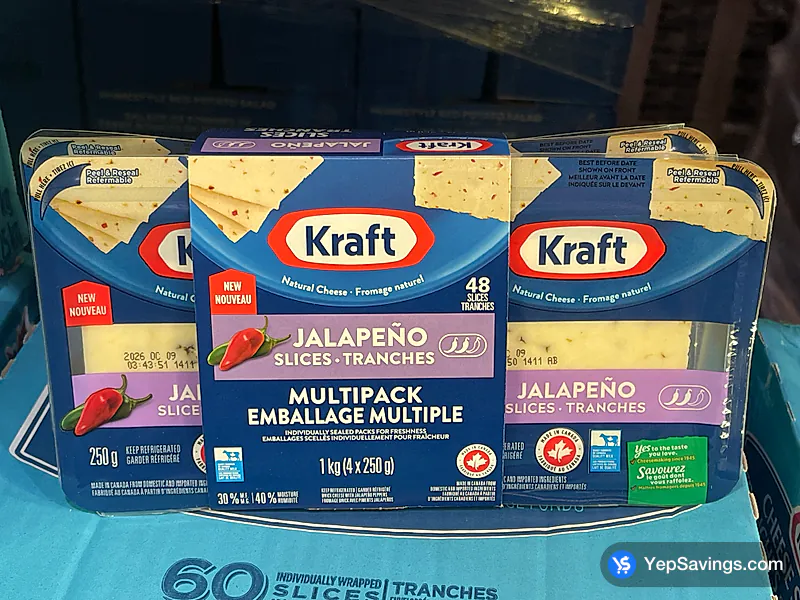 KRAFT JALAPENO CHEESE SLICES
