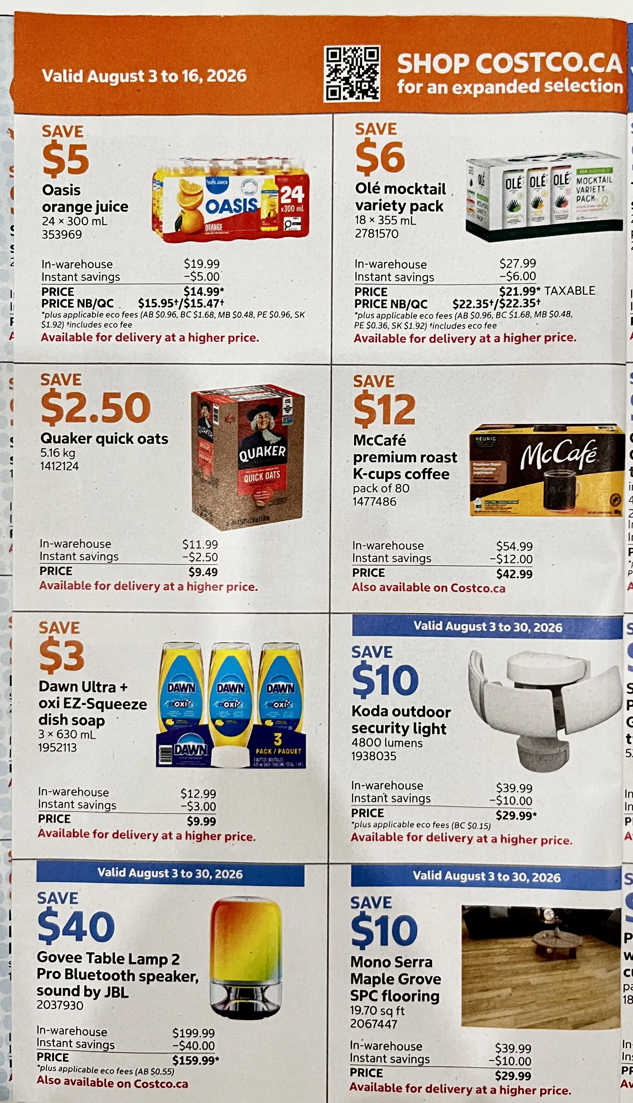 Costco flyer page 3