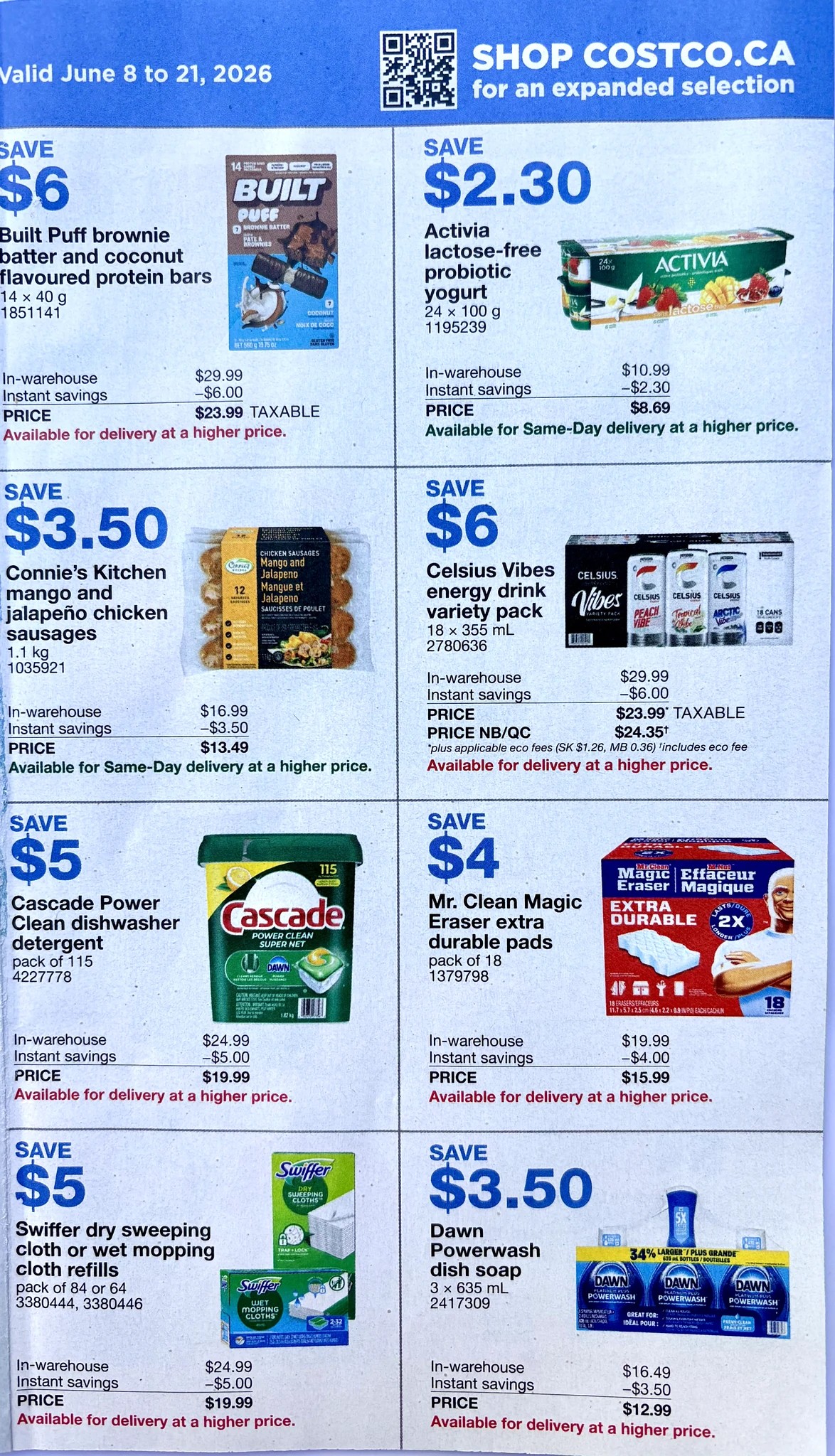 Costco flyer page 1