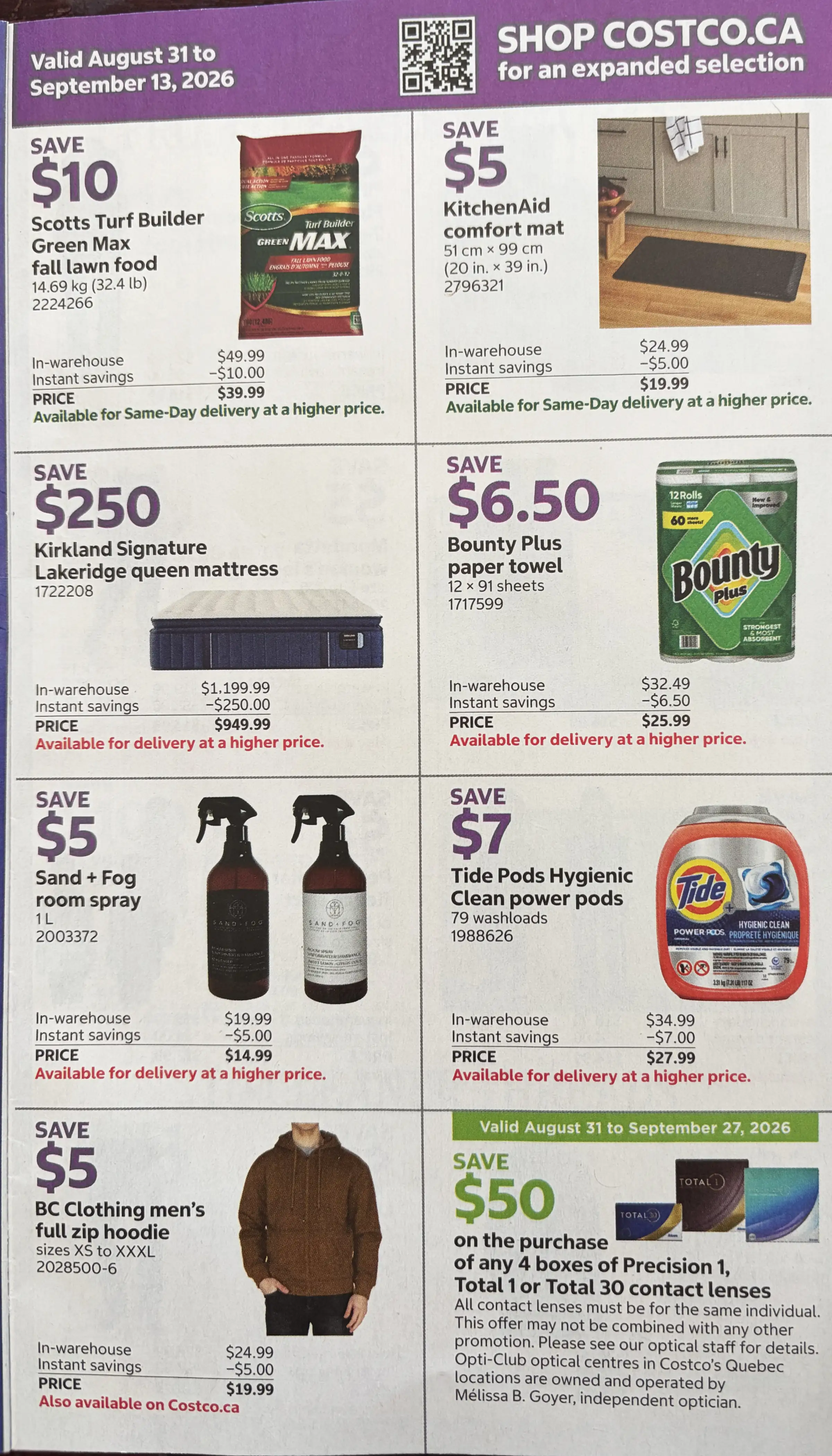 Costco flyer page 1