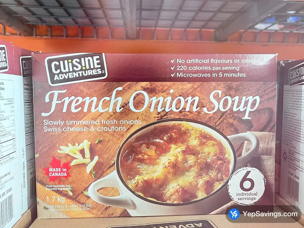 COSTCO CUISINE ADVENTURES FRENCH ONION SOUP 6 x 285 g – (ITM 301883)
