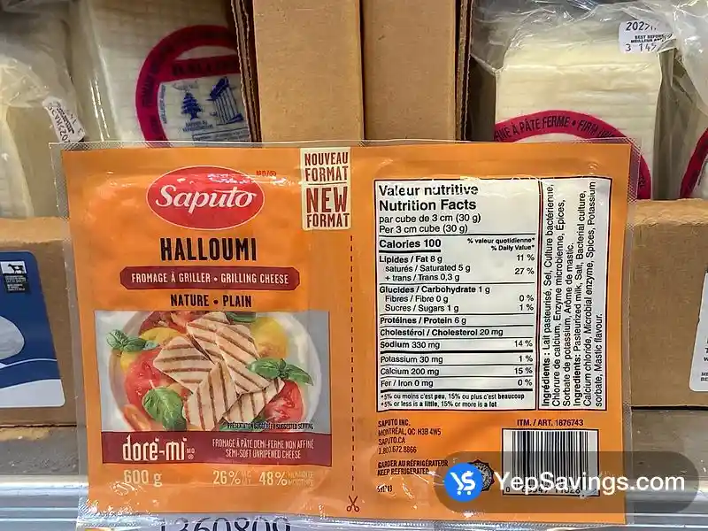 SAPUTO PLAIN HALLOUMI CHEESE