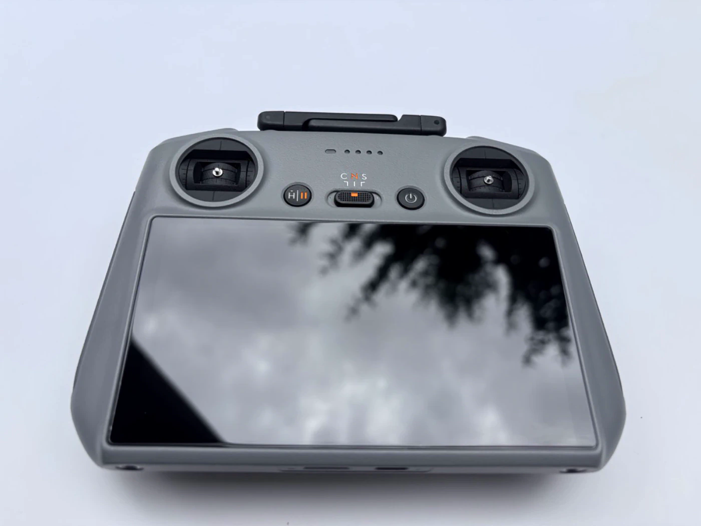 Tempered glass screen protector installed on DJI RC 2 controller