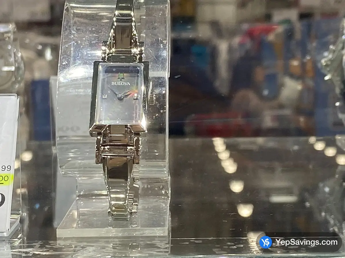COSTCO BULOVA LADIES BLACK DIAL , 18MM 96P209 – (ITM 1907982)