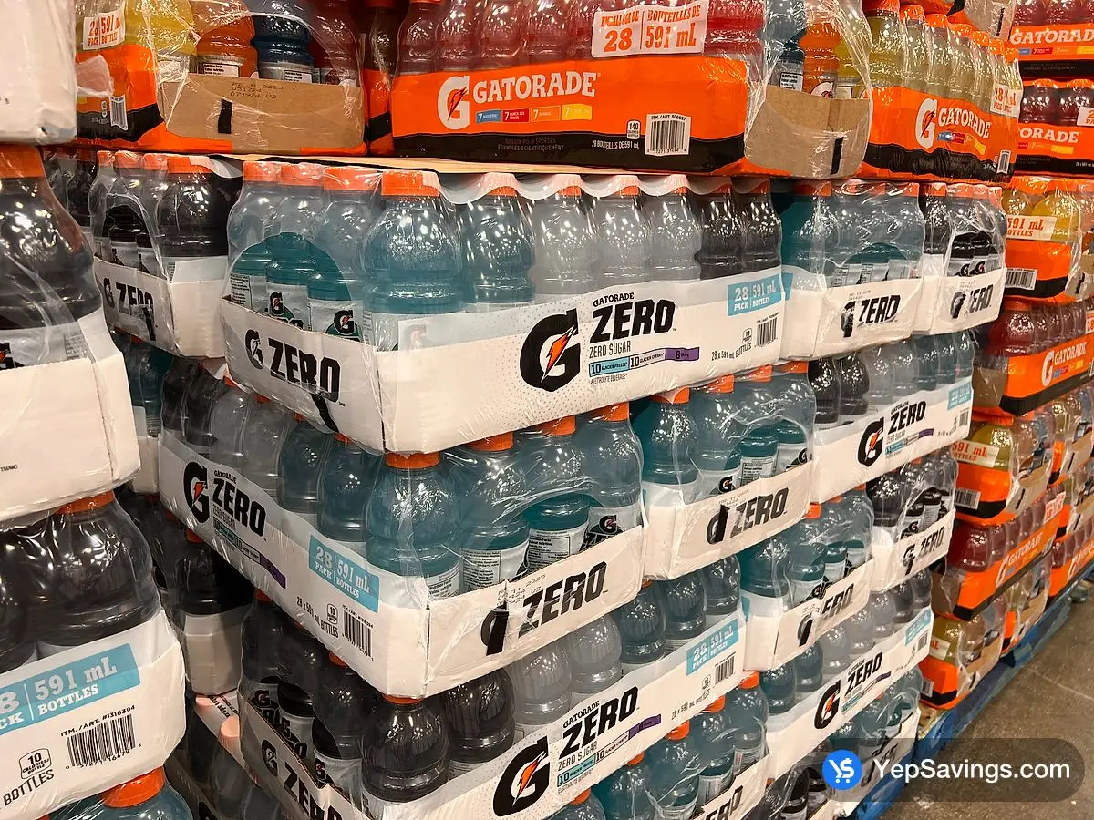 COSTCO GATORADE ZERO SPORTS DRINK 28 x 591 mL – (ITM 1316394)