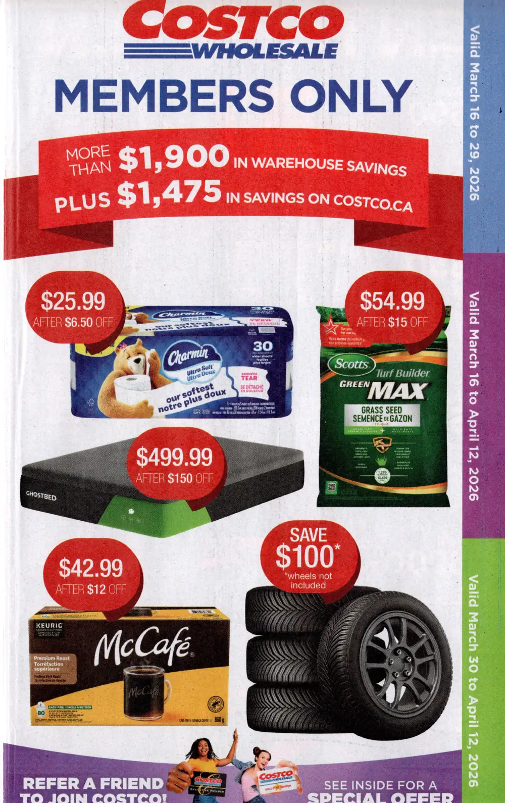 Costco flyer March 16 to April 12, 2026